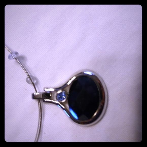 Lia Sophia Silver and Blue Choker - Picture 2 of 3